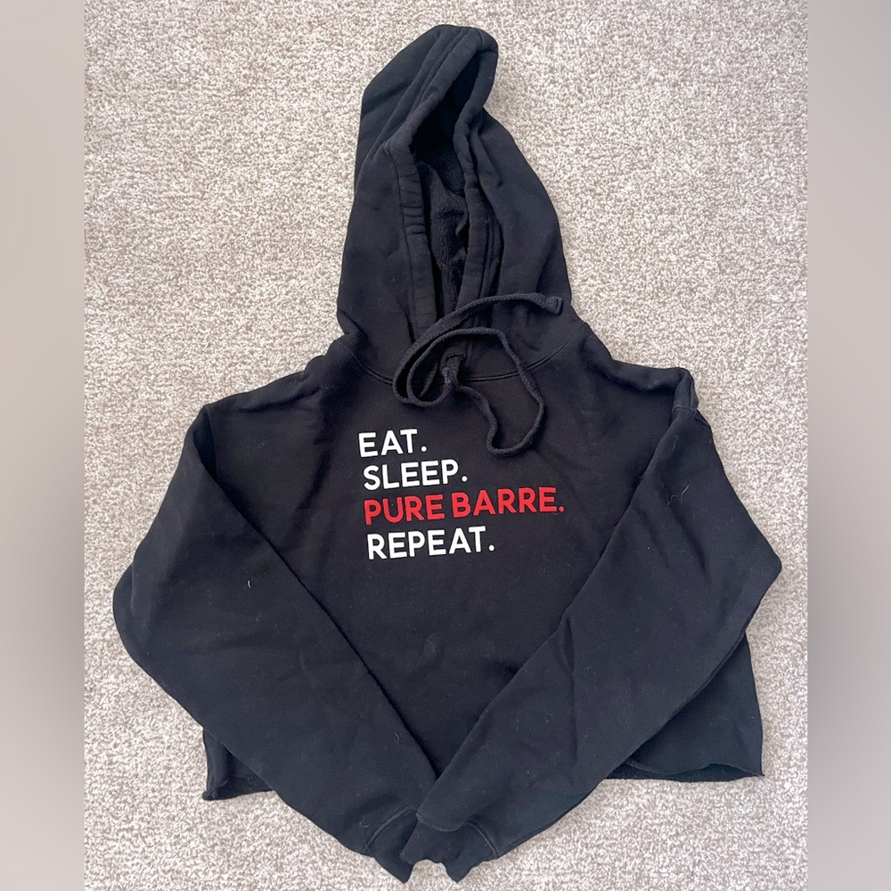 Pure Barre cropped hoodie